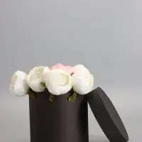 Шляпная коробка черная, 18 х 18 см