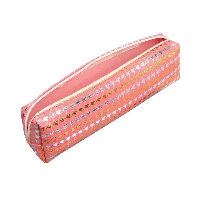 Пенал школьный на молнии Calligrata «Гусиные лапки», 1 отделение, МИКС Пенал школьный на молнии Calligrata «Гусиные лапки», 1 отделение, МИКС