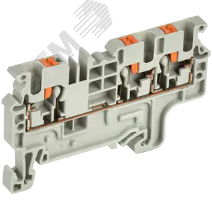 ARMAFIX Клемма пружинная Push-in CP-MC 3 вывода 2,5мм2 серая IEK