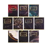 Набор предметных тетрадей Calligrata &laquo;Мрамор тёмный&raquo;, 10 предметов, 48 листов, со справочным материалом, обложка из мелованного картона