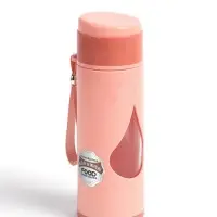 Бутылка для воды &laquo;Капля&raquo;, 500 мл, 21.5&times;7.3 см, стеклянная, МИКС