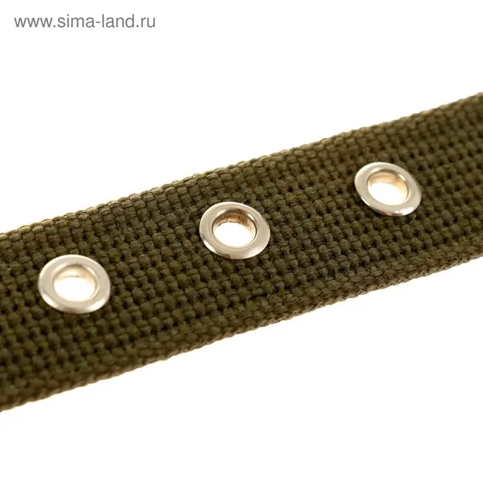 Ошейник брезентовый однослойный, 57&times;2.5 см, ОШ 35-45 см, хаки
