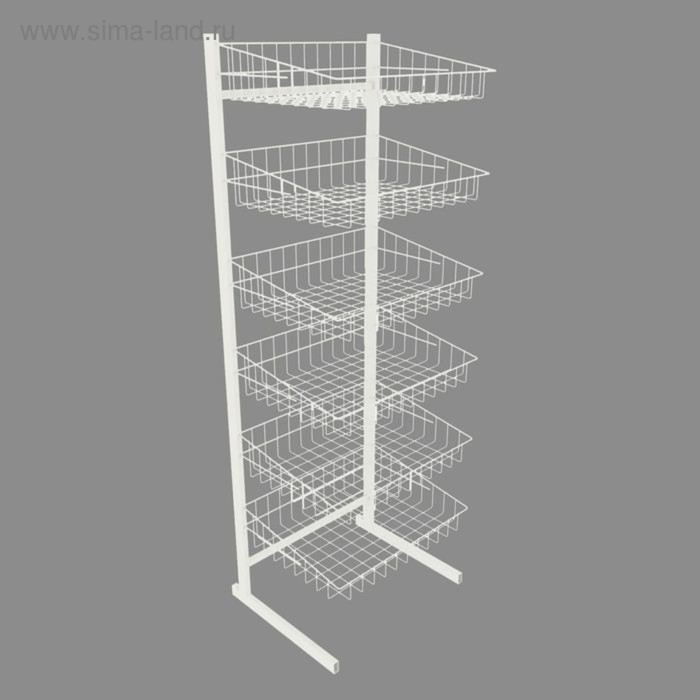 Стойка прикассовая 1800×400×350, 6 корзин Стойка прикассовая 1800×400×350, 6 корзин