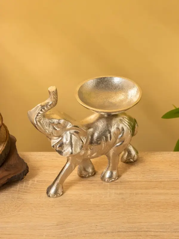 Подсвечник «Слон», 10×17×19 см, алюминий