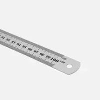 Метр металлический, 100 см (см/дюймы), толщина 0.8 мм