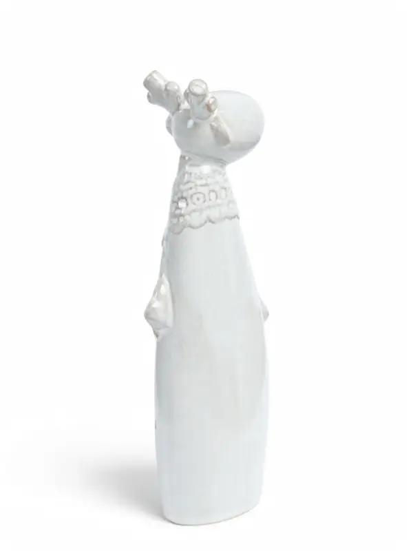 Фигурка декоративная &laquo;Лосик с кружевной шалью&raquo;, керамика, 8.4&times;4.8&times;21.3 см