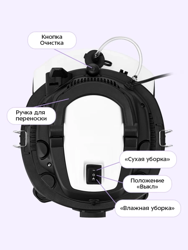 Моющий хозяйственный пылесос КТ-5553 - 1200 Вт
