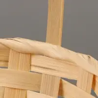 Корзина плетёная для хранения, 30&times;22&times;13 см, ручка h=36 см, бамбук, натуральный цвет, Greengo