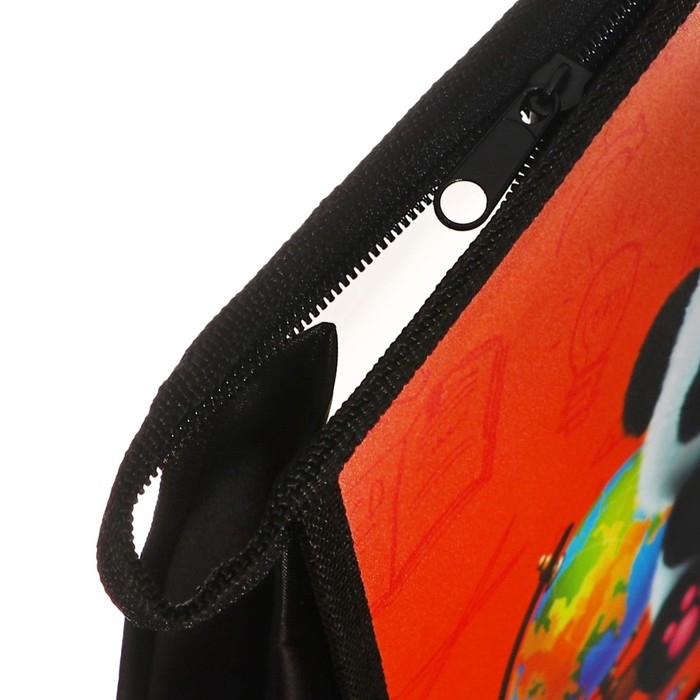 Папка для труда А4, молния сверху, пластиковая, ПТР-22, универсальная, Calligrata  Папка для труда А4, молния сверху, пластиковая, ПТР-22, универсальная, Calligrata "Панда"