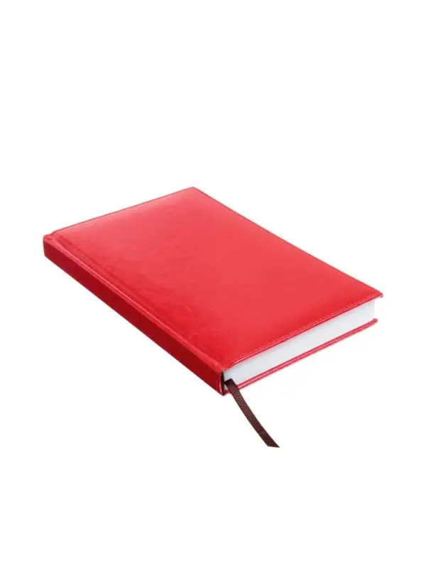 Ежедневник недатир А5 160л Небраска красный