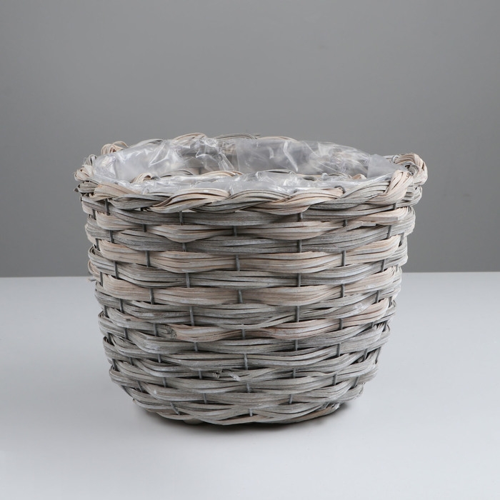 Набор корзин из 3 шт, D26xH20 см, D21xH17 см, D17xH14 см, тополь Набор корзин из 3 шт, D26xH20 см, D21xH17 см, D17xH14 см, тополь