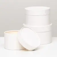 Набор подарочных коробок 3 в 1, завальцованные, белый, 16&times;10 см, 14&times;9 см, 13&times;8.5 см