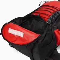 Рюкзак туристический, 90 литров, 6 наружных карманов, шнуровка, красный