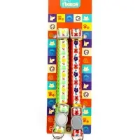 Набор ошейников для кошек &laquo;Пижон. По-полюшку&raquo;, 30&times;1 см, розовый, зелёный