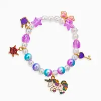 Браслет детский «Выбражулька», единорог, корона, бант, цветной Браслет детский «Выбражулька», единорог, корона, бант, цветной