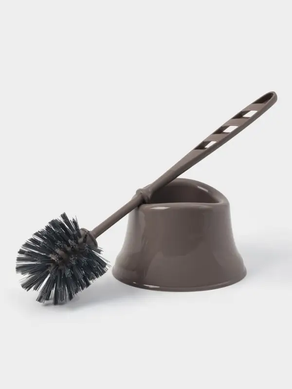 Ёршик для унитаза &laquo;Капри&raquo;, 14&times;12.5&times;37 см, с подставкой, коричневый