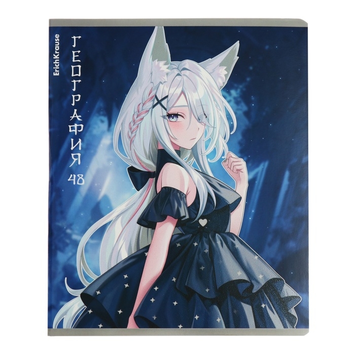 Комплект предметных тетрадей 48 листов, 12 штук, ErichKrause Комплект предметных тетрадей 48 листов, 12 штук, ErichKrause "Manga", мелованный картон, блок офсет белизна 100%, инфо-блок