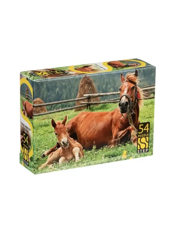 Пазл 54 эл. "Лошади. Символ года" МИКС