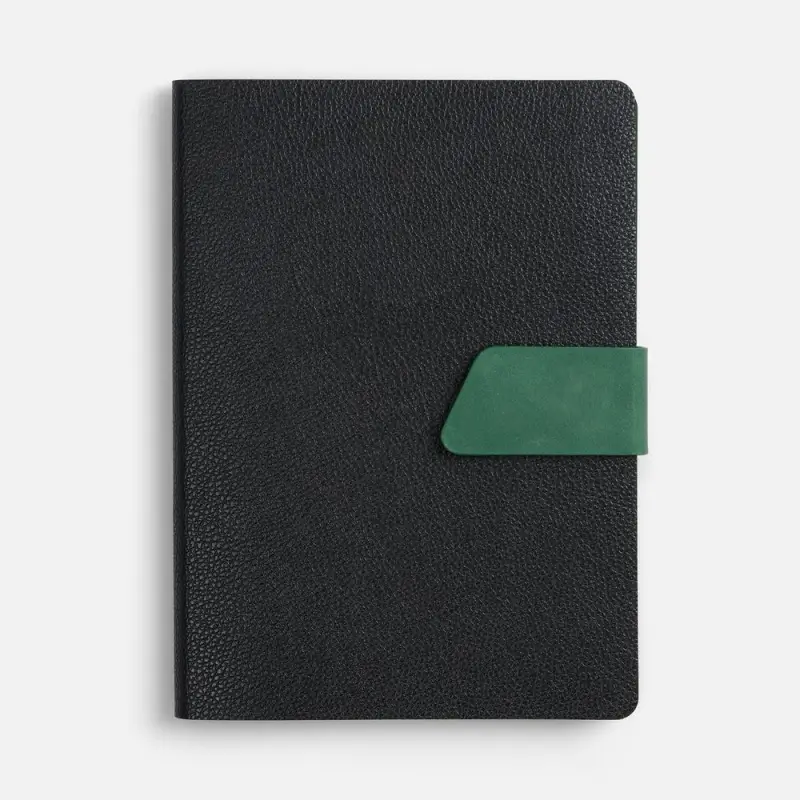 Ежедневник Boom, недатированный, черный с зеленым Ежедневник Boom, недатированный, черный с зеленым