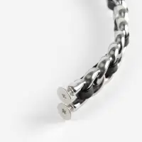 Ручка для сумки, металлическая, с винтами для крепления, 12.8&times;6.5 см, цвет серебряный, чёрный