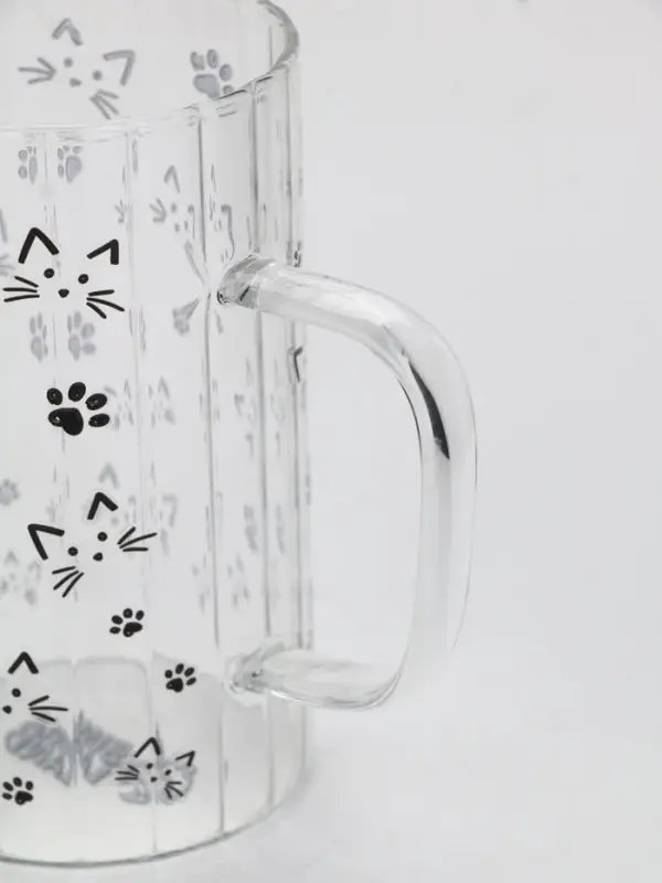 Кружка стеклянная «Кот», 350 мл