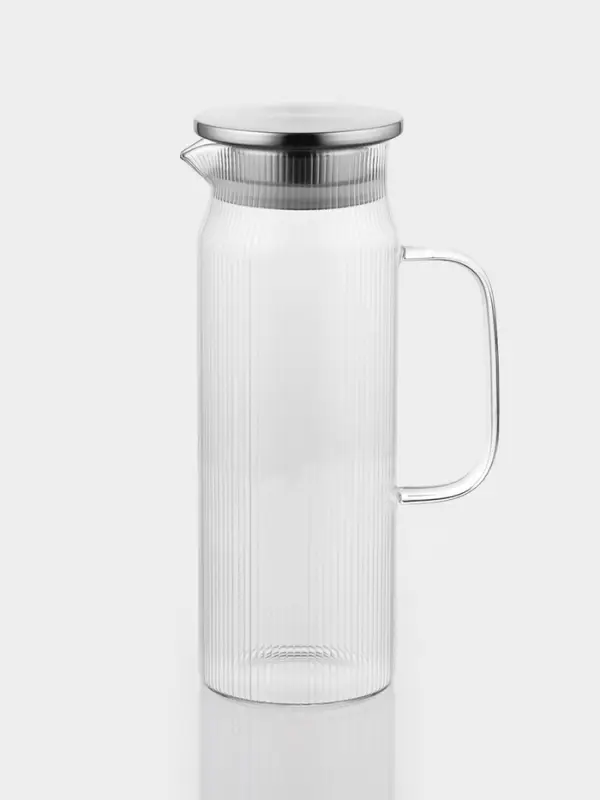 Кувшин стеклянный Кувшин стеклянный "Грани", крышка-сито, 1200 мл, 13х9х25