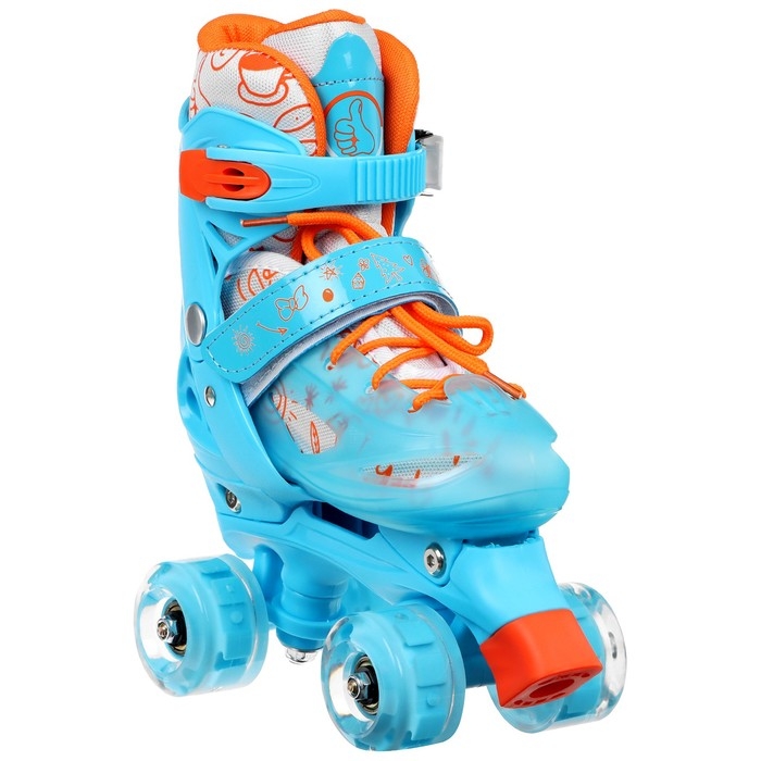 Роликовые кроссовки раздвижные, р. 35-38, колёса световые PU Роликовые кроссовки раздвижные, р. 35-38, колёса световые PU