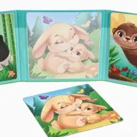 Магнитные пазлы для малышей &laquo;Мамы и малыши&raquo;, книга 3 в 1, Крошка Я