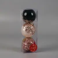 Ёлочные шары &laquo;Коул&raquo;, d=8 см, набор 3 шт., МИКС
