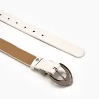 Ремень жен 05-01-02-01, Июнь2506, 3*0,3*110 см, без винта, пряж мат металл, 1 прокол, белый 109031 Ремень жен 05-01-02-01, Июнь2506, 3*0,3*110 см, без винта, пряж мат металл, 1 прокол, белый 109031