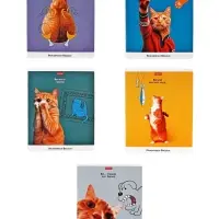 Тетрадь 48 листов в клетку на скобе &laquo;Приключения Василия&raquo;, МИКС