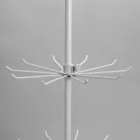 Вертушка QF, 3 яруса по 10 крючков, 30&times;30&times;65 см, белая