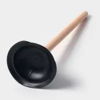 Вантуз с длинной ручкой, d=13.5 см, длина ручки 41 см, чёрный