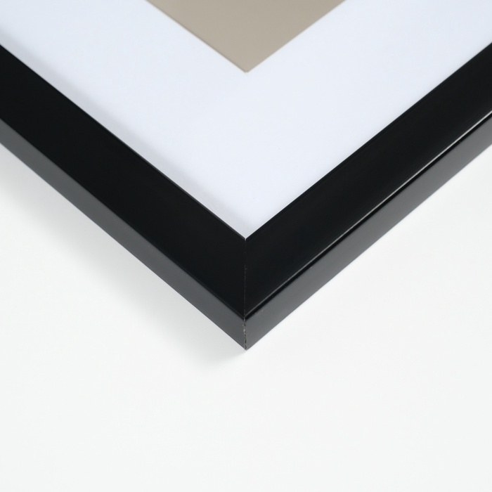 Фоторамка пластик Фоторамка пластик "Gloria" 40x50 с паспарту 30х40 см, чёрный