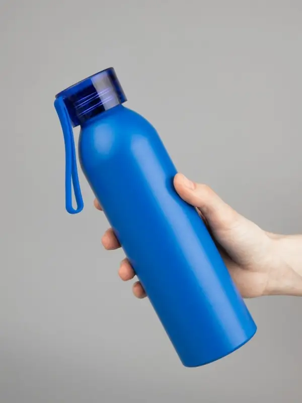 Бутылка для воды Brooke, матовая синяя Бутылка для воды Brooke, матовая синяя