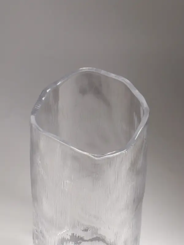 Ваза стекло настольная "Вега" 25х12 см, прозрачный