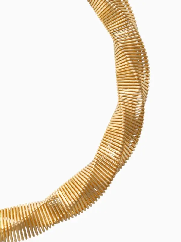 Чокер &laquo;Кручёный Обруч&raquo;, цвет золото