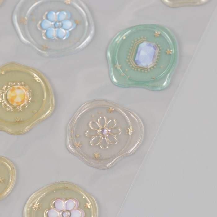 Наклейки для творчества пластик Наклейки для творчества пластик "Лёгкие богатства" 9,3х20,4 см