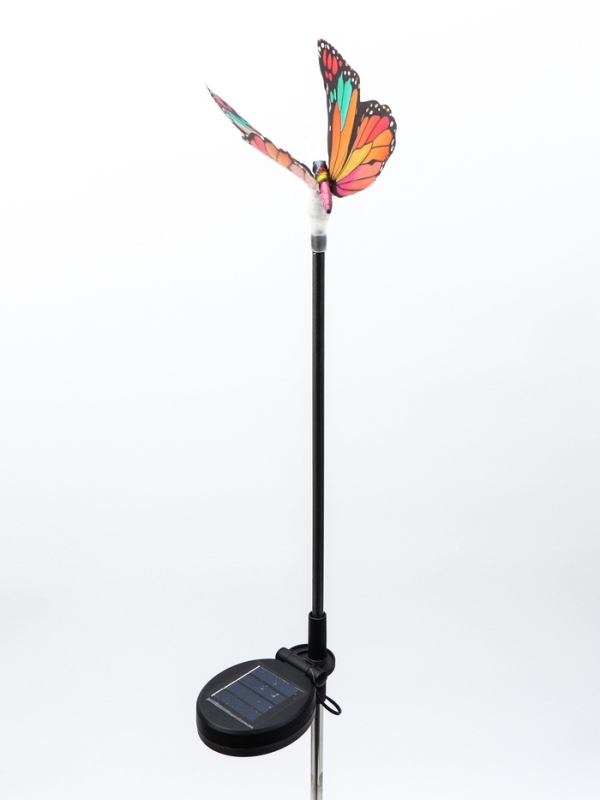 Штекер с подсветкой  Штекер с подсветкой "Бабочка Адриа" розовая, 12х70см