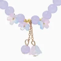 Браслет "Цветы Незабудки" шар №8, цвет фиолетовый