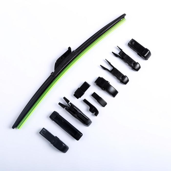 Щетка стеклоочистителя CarFashion TURBO 21 Щетка стеклоочистителя CarFashion TURBO 21"/525 мм, бескаркасная, мультикрепление