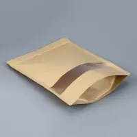 Пакет Zip - lock Крафт с прямоугольным окном, 30&times;40&times;4 см