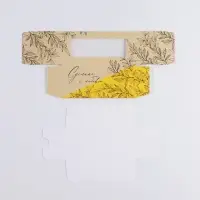 Коробка для макарун, кондитерская упаковка, «Сделано с любовью»,12 х5.5 х 5.5 см