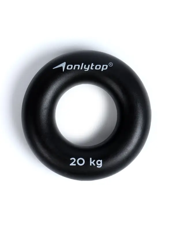 Эспандер кистевой ONLYTOP, 20 кг, цвет чёрный