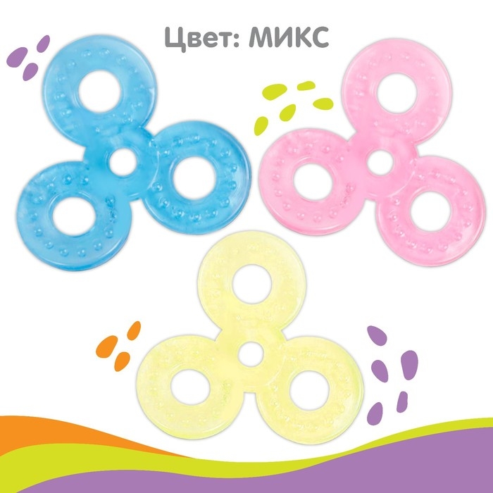 Прорезыватель силиконовый Крошка Я «Спиннер», МИКС