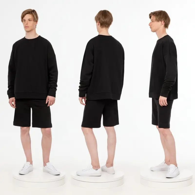 Свитшот унисекс S2, черный, размер XS/S Свитшот унисекс S2, черный, размер XS/S