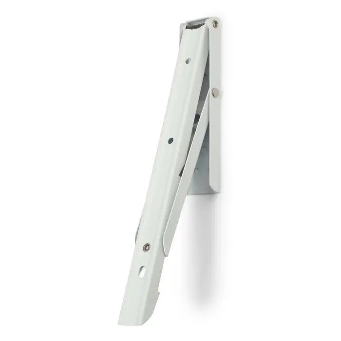 Кронштейн складной для столов и полок ТУНДРА, F001, 2 шт., длина 250 мм, сталь, белый