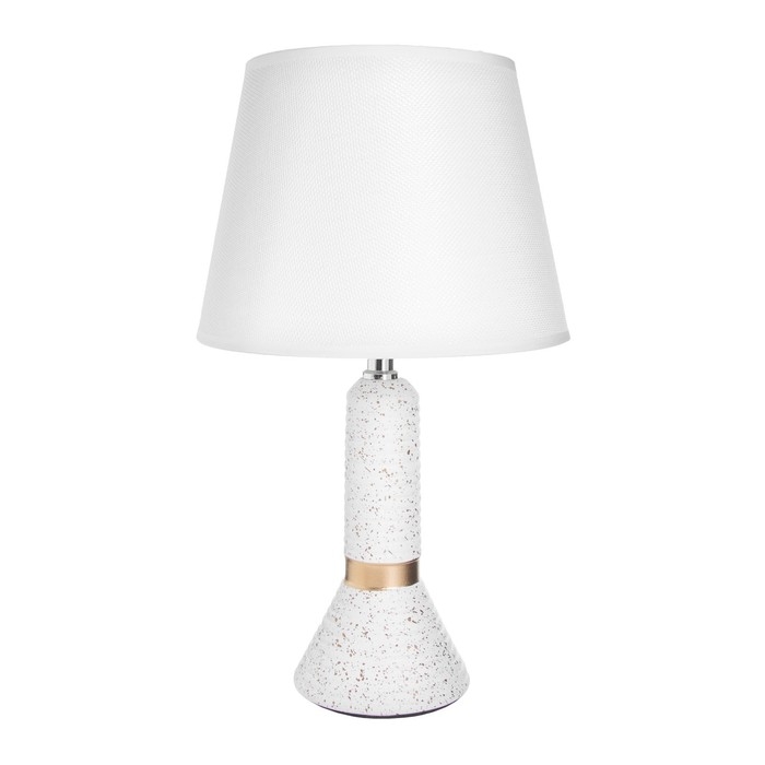 Настольная лампа Настольная лампа "Белана" Е14 40Вт бело-золотой 22х22х38,5 см RISALUX