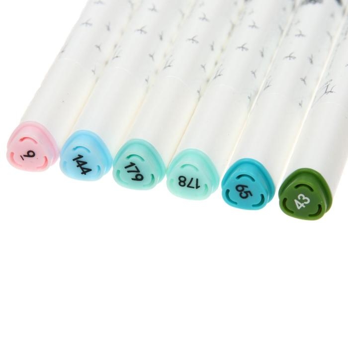 Набор художественных маркеров 6 цветов SKETCH&ART  Набор художественных маркеров 6 цветов SKETCH&ART "Весенний пейзаж"