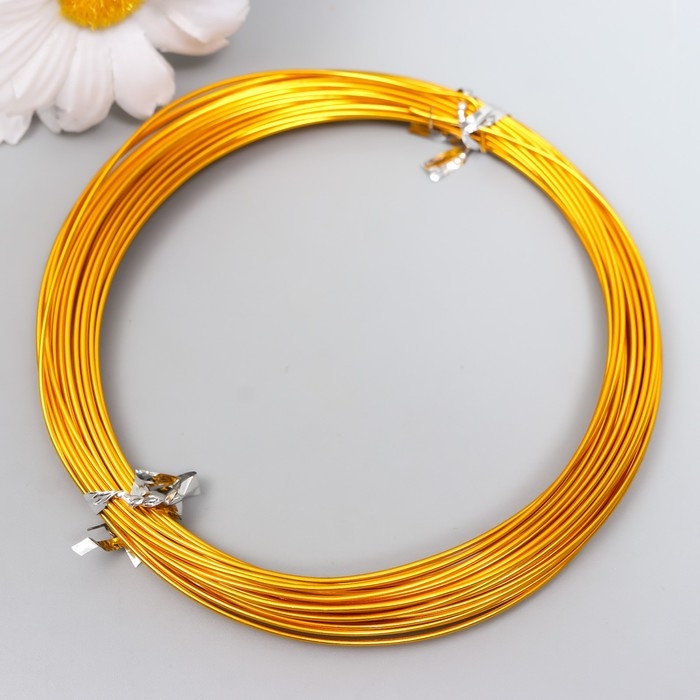 Проволока для творчества d 1мм, желтый рул.10 м Проволока для творчества d 1мм, желтый рул.10 м